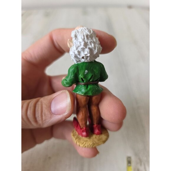 Vintage Santa elf reading singing choir village figurine Xmas - Picture 5 of 9